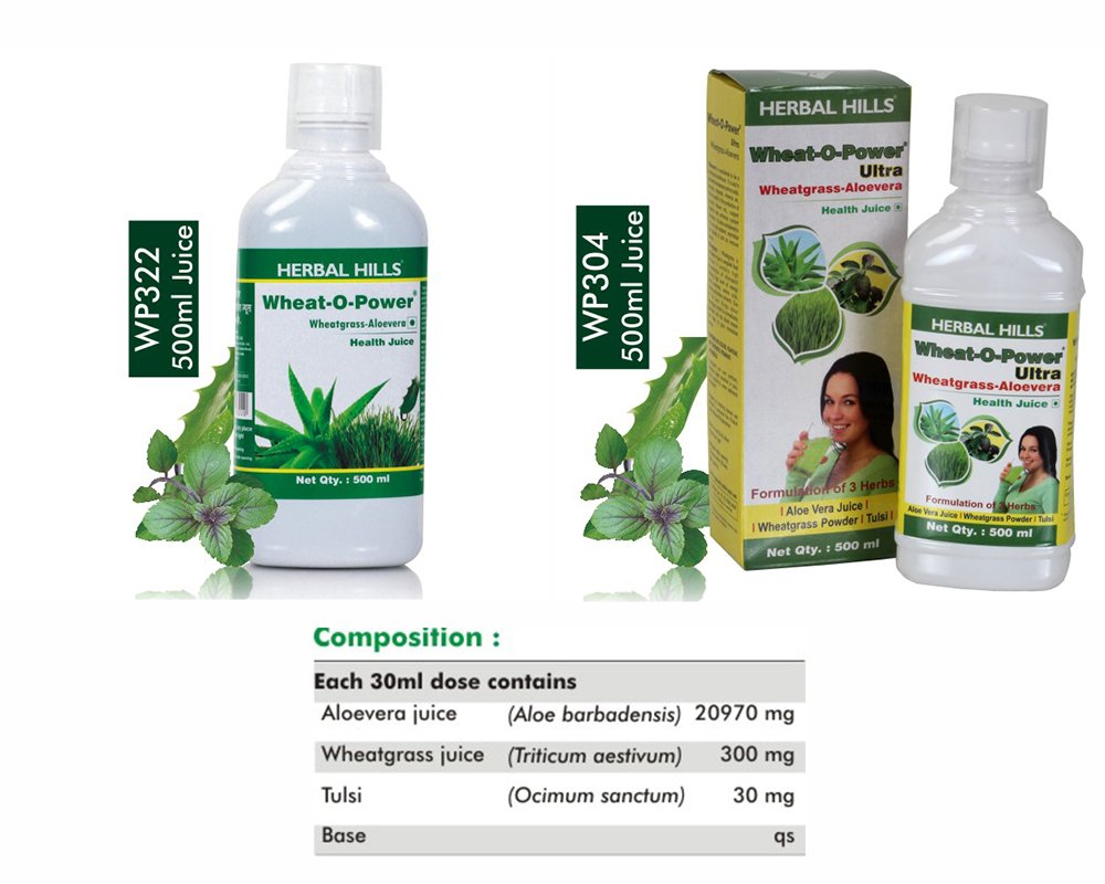 Wheat-O-Power - Juice Wheatgrass-Aloevera Juice