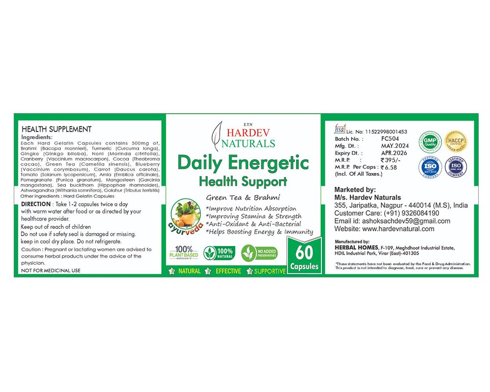 Daily Energetic Health Support